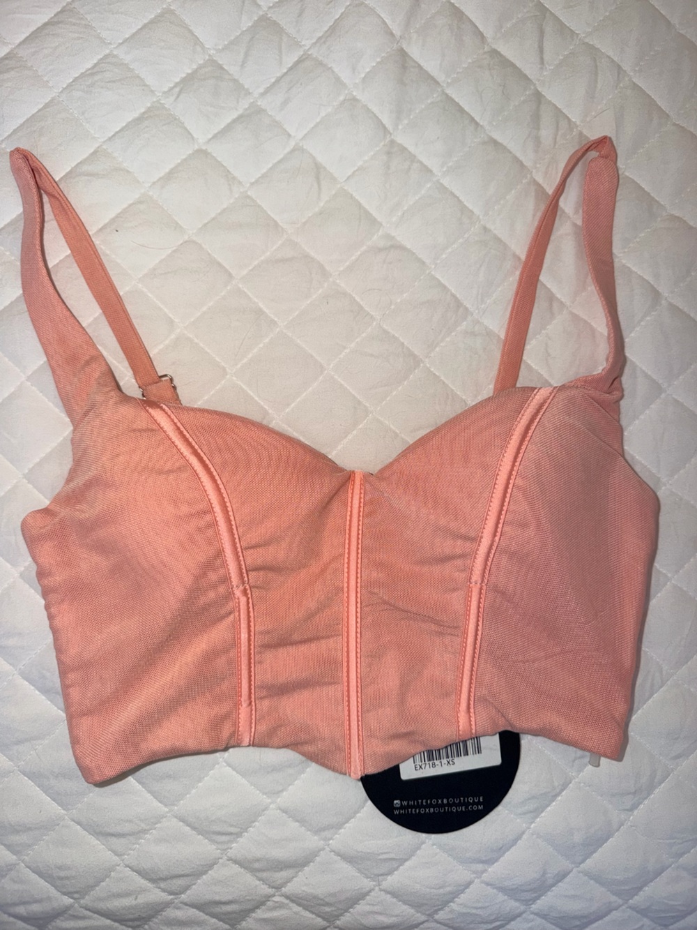 NWT White Fox Women’s Peach Bustier Bralette